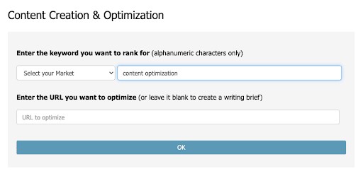 Unlike MarketMuse where content briefs are a premium feature, these are the basis of each new analysis within InLinks.