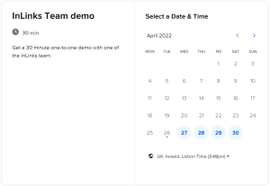 Booking calendar